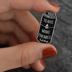 "Tears of my Enemies" funny enamel pin